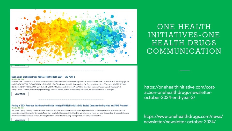 One Health Initiatives-One Health drugs communication about the European Researchers Night 27 September 2024