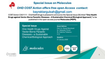 Special Issue: One Health Drugs Against Vector-Borne Parasitic Diseases&mdash;a Sustainable Chemical/Biological Approach -molecule