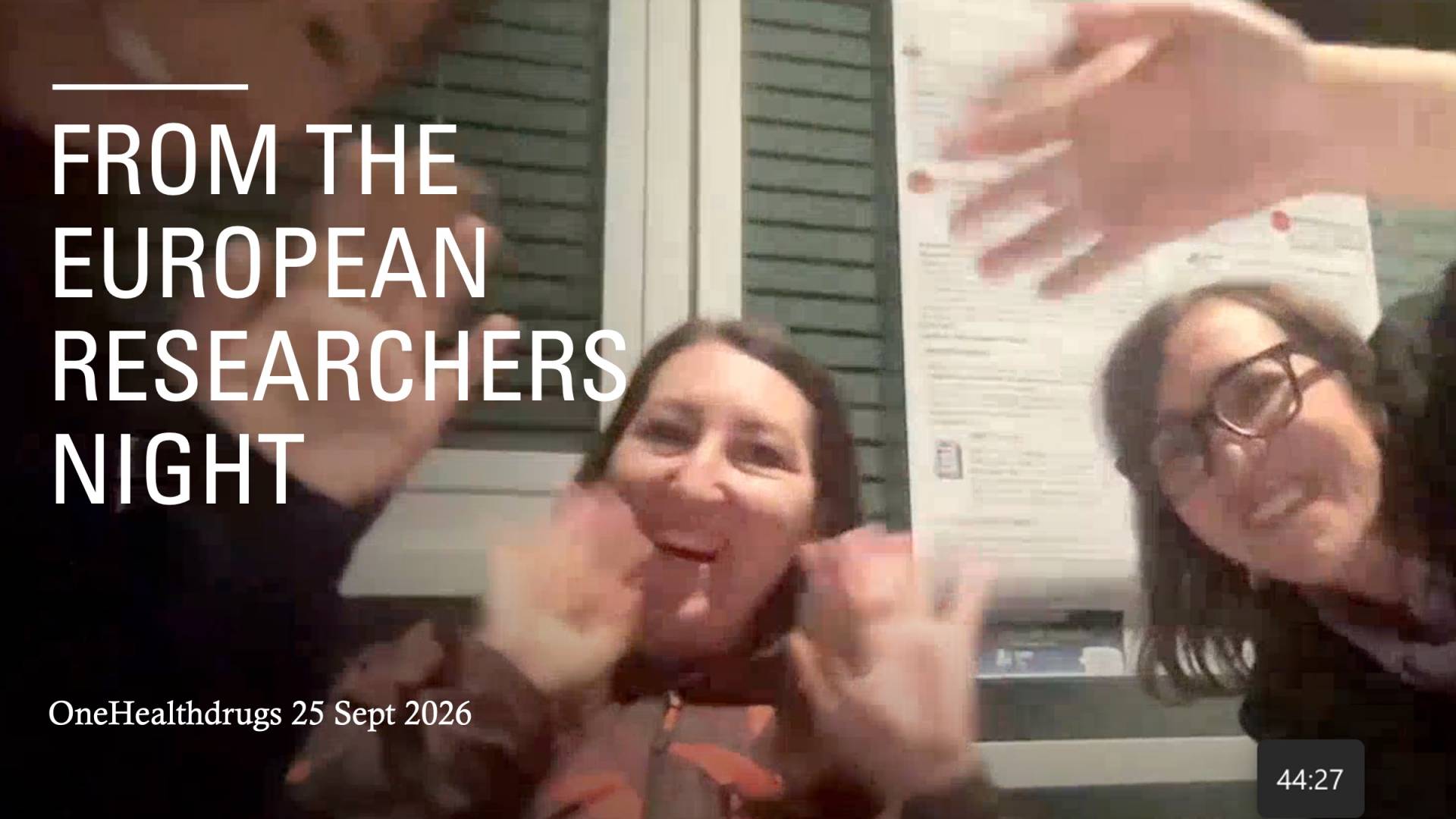 EUROPEAN RESEARCHERS NIGHT - CALL TO CONNECT online 9:00-10:00 pm 25 September